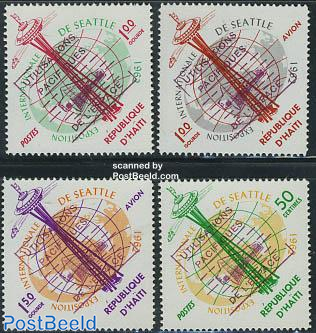 Peaceful use of space 4v, overprints
