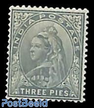 3P Grey, Stamp out of set