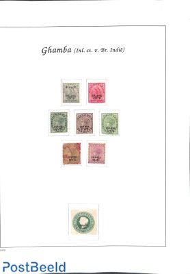 Lot Victoria stamps o/*, Ghamba