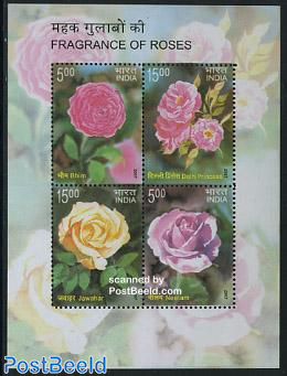Roses, scentic stamps s/s