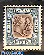 1Kr, Stamp out of set