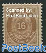 16A Brown, perf. 12.75, Stamp out of set