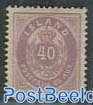 40A Lila, perf. 14:13.5, Stamp out of set