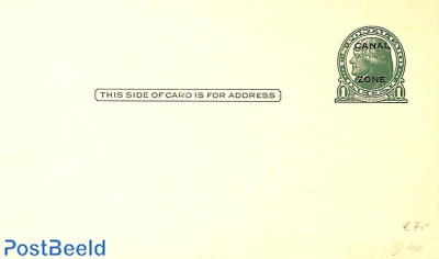 Postcard 1c, overprint on US card
