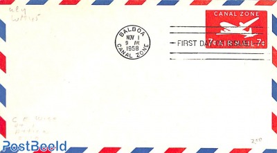 Airmail envelope 7c