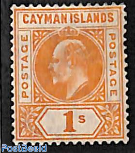 1sh, WM multiple CA-Crown, Stamp out of set