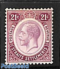 Straits Settlements, 21c, stamp out of set