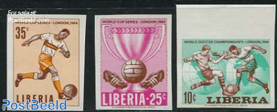 World Cup football 3v, Imperforated