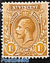 1sh, WM multiple crown-CA, Stamp out of set