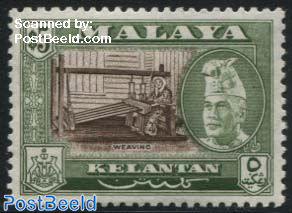 Kelantan 5$, Stamp out of set