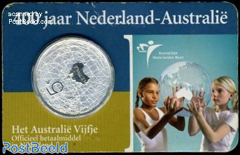 5 euro 2006 Nederland-Australië coincard