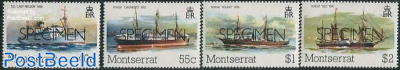 Postal Ships 4v, SPECIMEN