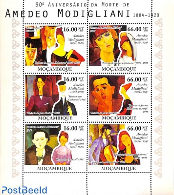 Amedeo Modigliani 6v m/s