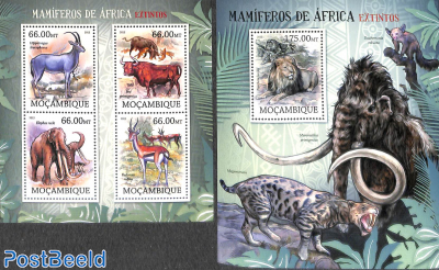 Extinct African mammals 2 s/s