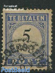 Kleinrond Hillegersberg on NVPH P19 (stamp damaged)