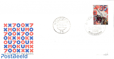 Amsterdam 700 years , Cover with special cancellation