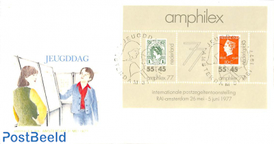 Amphilex 1977, Youth day, cover with s/s
