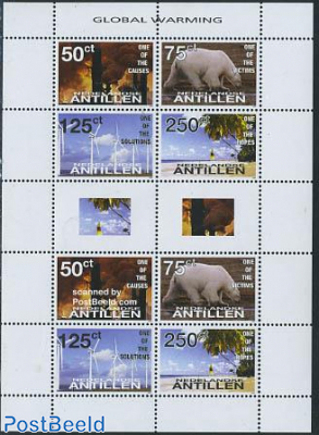 Global warming minisheet (with 2 sets)