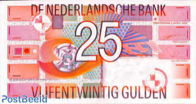 25 Gulden 1989