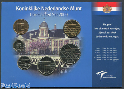 Official Uncirculated Set Netherlands 2000 in blister