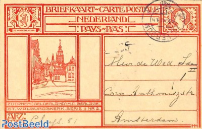 Postcard 12.5c, Zutphen