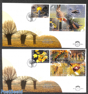 Haarzuilens FDC 829a+b, adv. €18.06