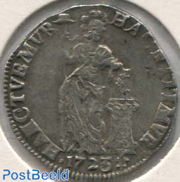 Overijssel, 1 Gulden 1725 over 1723