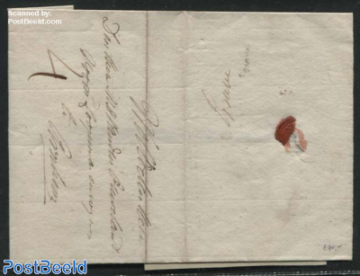 Folding letter from Grave to Arnhem (4s)