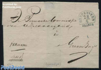 Express letter from Heerenveen to s Gravenhage, with oval canc. GORREDIJK