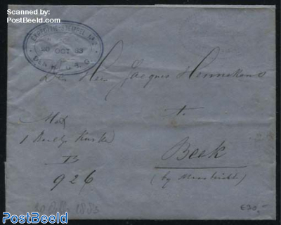 Expedition letter from Den Haag to Beek