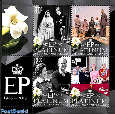 Queen Elizabeth II, Platinum Wedding Anniversary s/s