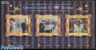 Queen Elizabeth 90th Birthday 3D-s/s