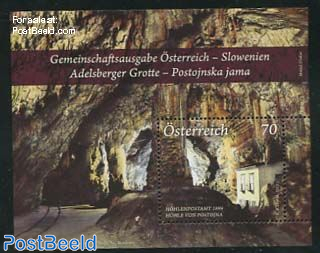 Adelsberger Cave, joint issue Slovenia s/s