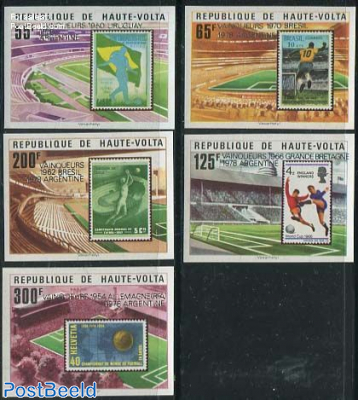 World Cup Football winners 5v, imperforated