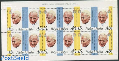 Visit of Pope John Paul II minisheet