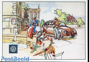 VW Beetle, near the fountain
