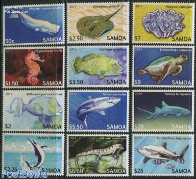 Definitives, Endangered marine life 12v