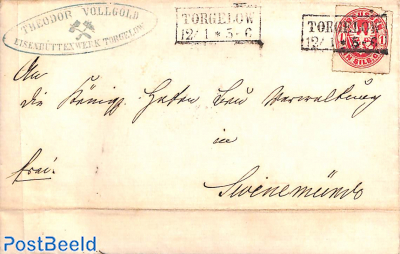 Letter from TORGELOW to Swinemünde