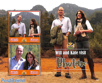 Will & Kate visit Bhutan s/s