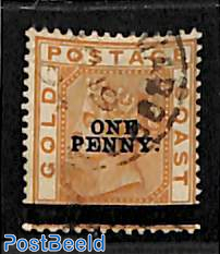 ONE PENNY overprint 1v