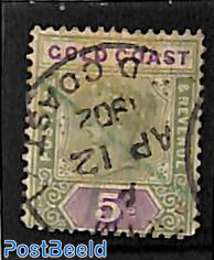 5sh, used, Stamp out of set