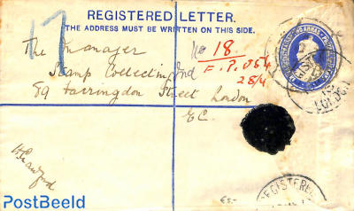 Registered letter to London