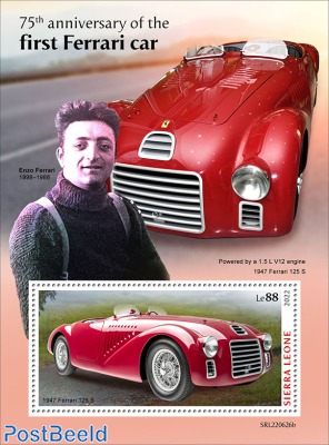 75th anniversary of the first Ferrari car