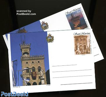 postcard set 700L, Government palace (2 cards)