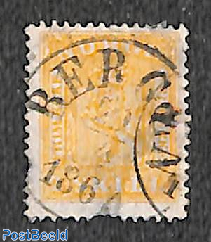 2sk, used BERGEN, damaged stamp, 2 missing perfs