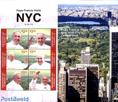 Pope Francis visits NYC 6v m/s