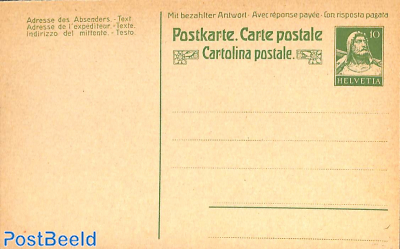 Reply paid postcard 10/10c