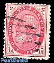 1p, perf. 12.5, Stamp out of set
