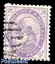 2d violet, perf. 12:11.5, Stamp out of set