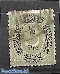 1/2pia, stamp out of set, used